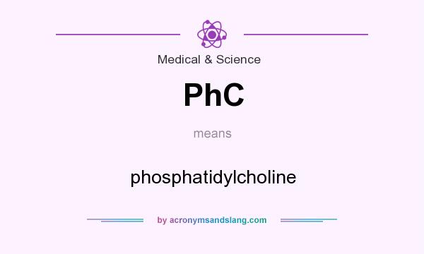 What does PhC mean? It stands for phosphatidylcholine