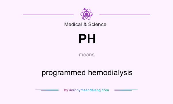What does PH mean? It stands for programmed hemodialysis