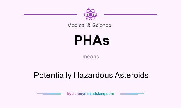 What does PHAs mean? It stands for Potentially Hazardous Asteroids