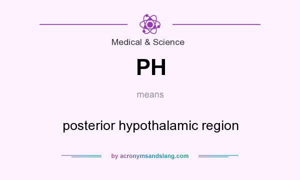 What does PH mean? It stands for posterior hypothalamic region