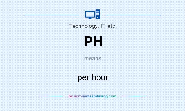 What does PH mean? It stands for per hour