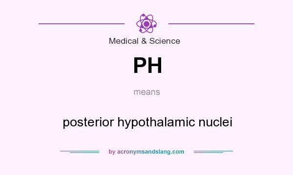 What does PH mean? It stands for posterior hypothalamic nuclei