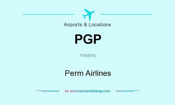 What does PGP mean? It stands for Perm Airlines