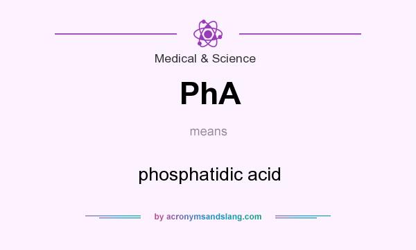 What does PhA mean? It stands for phosphatidic acid
