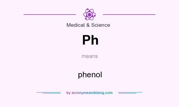 What does Ph mean? It stands for phenol