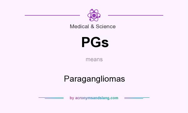 What does PGs mean? It stands for Paragangliomas