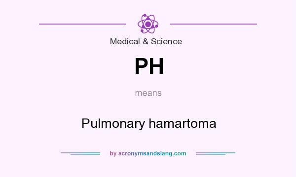 What does PH mean? It stands for Pulmonary hamartoma