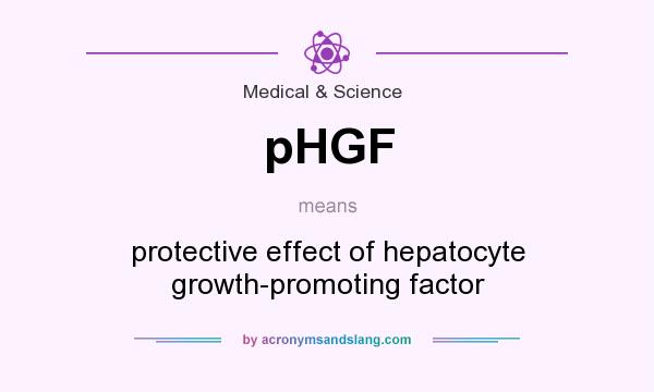 What does pHGF mean? It stands for protective effect of hepatocyte growth-promoting factor