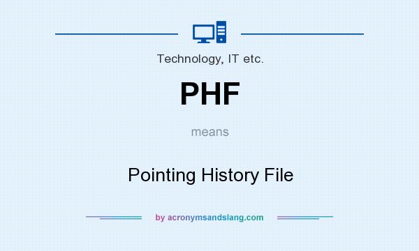 What does PHF mean? It stands for Pointing History File