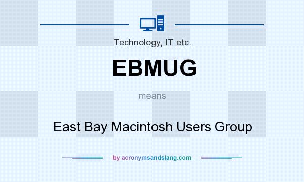 What does EBMUG mean? It stands for East Bay Macintosh Users Group