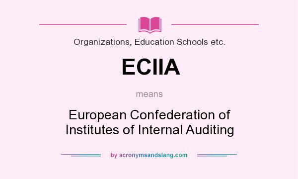 What does ECIIA mean? It stands for European Confederation of Institutes of Internal Auditing