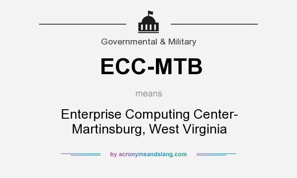 What does ECC-MTB mean? It stands for Enterprise Computing Center- Martinsburg, West Virginia