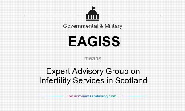 What does EAGISS mean? It stands for Expert Advisory Group on Infertility Services in Scotland