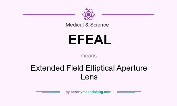 What does EFEAL mean? It stands for Extended Field Elliptical Aperture Lens