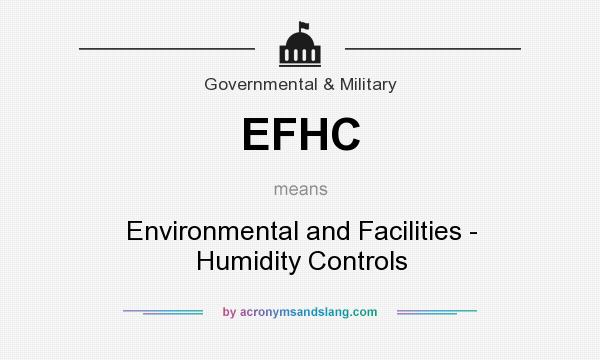 What does EFHC mean? It stands for Environmental and Facilities - Humidity Controls