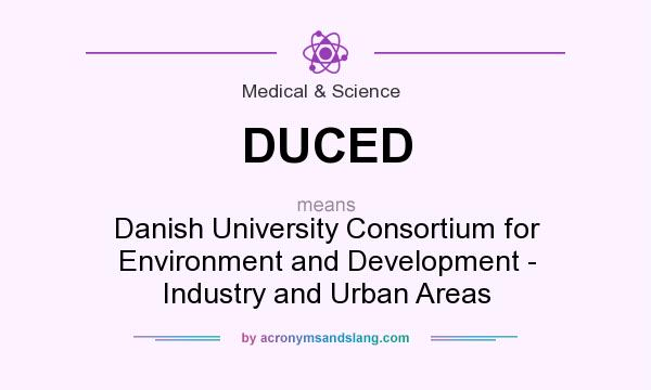 What does DUCED mean? It stands for Danish University Consortium for Environment and Development - Industry and Urban Areas