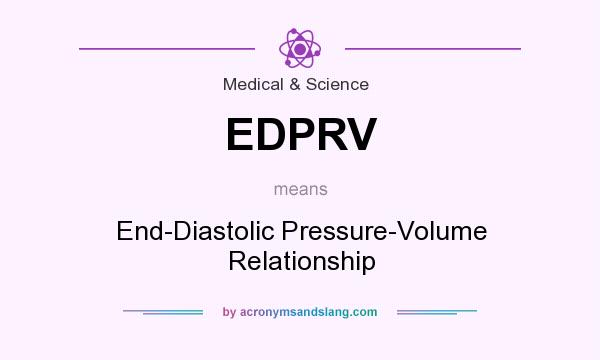 What does EDPRV mean? It stands for End-Diastolic Pressure-Volume Relationship