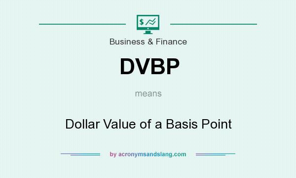 What does DVBP mean? It stands for Dollar Value of a Basis Point