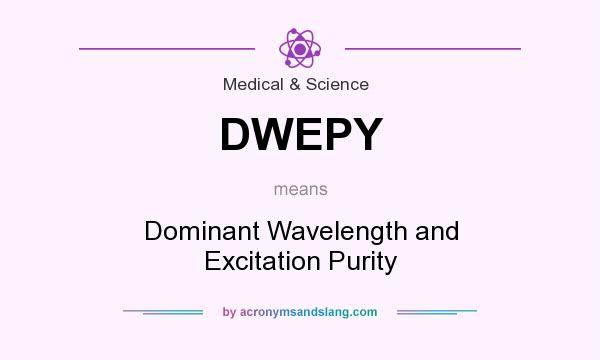 What does DWEPY mean? It stands for Dominant Wavelength and Excitation Purity