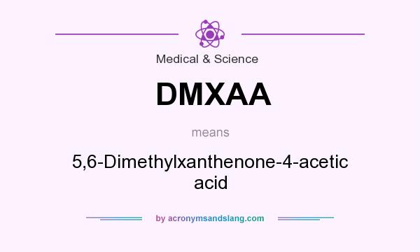 What does DMXAA mean? It stands for 5,6-Dimethylxanthenone-4-acetic acid