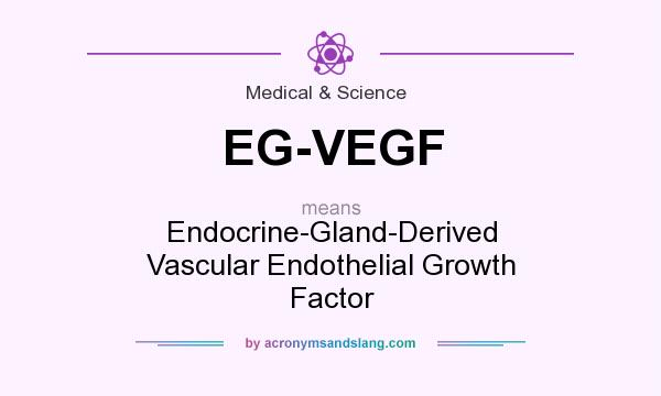 What does EG-VEGF mean? It stands for Endocrine-Gland-Derived Vascular Endothelial Growth Factor