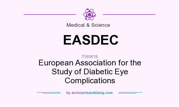 What does EASDEC mean? It stands for European Association for the Study of Diabetic Eye Complications