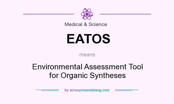 What does EATOS mean? It stands for Environmental Assessment Tool for Organic Syntheses