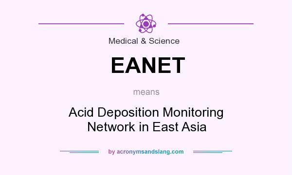 What does EANET mean? It stands for Acid Deposition Monitoring Network in East Asia