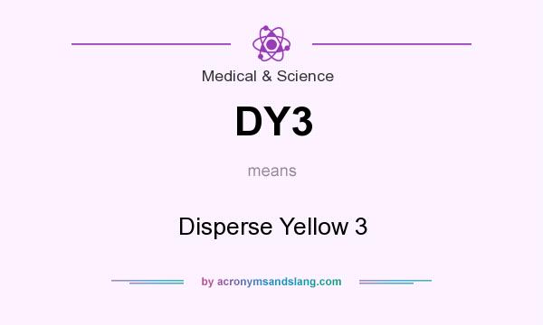 What does DY3 mean? It stands for Disperse Yellow 3
