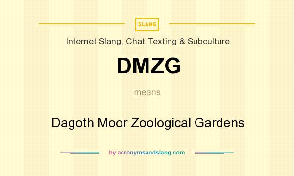 What does DMZG mean? It stands for Dagoth Moor Zoological Gardens