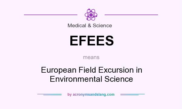 What does EFEES mean? It stands for European Field Excursion in Environmental Science