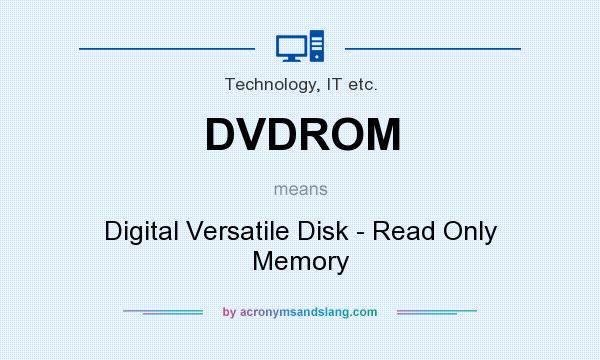 What does DVDROM mean? It stands for Digital Versatile Disk - Read Only Memory