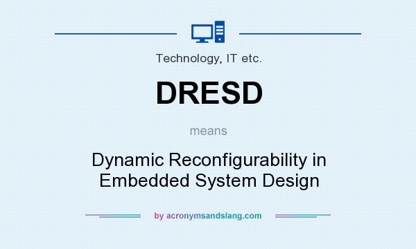 What does DRESD mean? It stands for Dynamic Reconfigurability in Embedded System Design