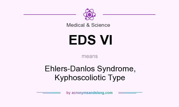 What does EDS VI mean? It stands for Ehlers-Danlos Syndrome, Kyphoscoliotic Type
