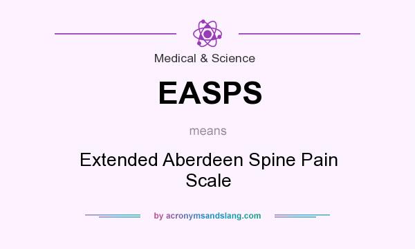What does EASPS mean? It stands for Extended Aberdeen Spine Pain Scale