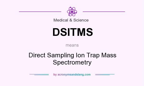 What does DSITMS mean? It stands for Direct Sampling Ion Trap Mass Spectrometry