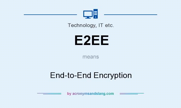 What does E2EE mean? It stands for End-to-End Encryption