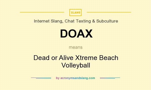 What does DOAX mean? It stands for Dead or Alive Xtreme Beach Volleyball