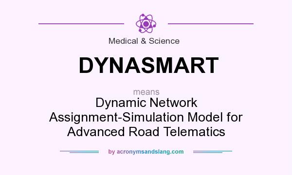 What does DYNASMART mean? It stands for Dynamic Network Assignment-Simulation Model for Advanced Road Telematics