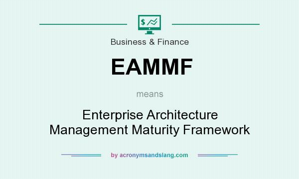 What does EAMMF mean? It stands for Enterprise Architecture Management Maturity Framework