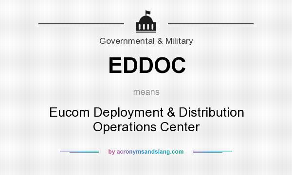 What does EDDOC mean? It stands for Eucom Deployment & Distribution Operations Center