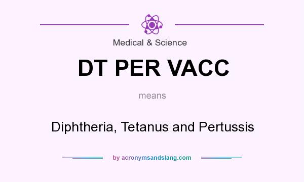 What does DT PER VACC mean? It stands for Diphtheria, Tetanus and Pertussis