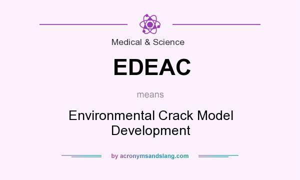 What does EDEAC mean? It stands for Environmental Crack Model Development