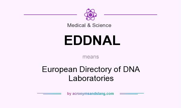 What does EDDNAL mean? It stands for European Directory of DNA Laboratories