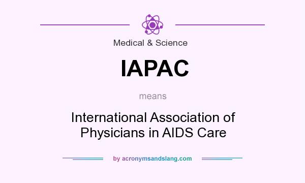 What does IAPAC mean? It stands for International Association of Physicians in AIDS Care