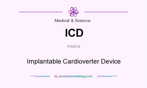 What does ICD mean? It stands for Implantable Cardioverter Device