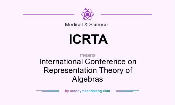 What does ICRTA mean? It stands for International Conference on Representation Theory of Algebras