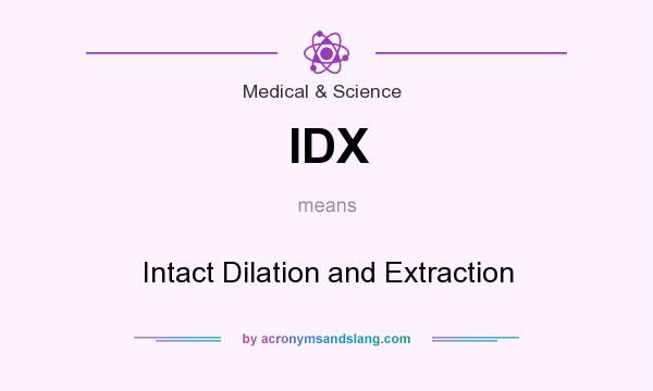 What does IDX mean? It stands for Intact Dilation and Extraction