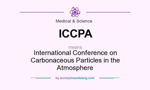 What does ICCPA mean? It stands for International Conference on Carbonaceous Particles in the Atmosphere