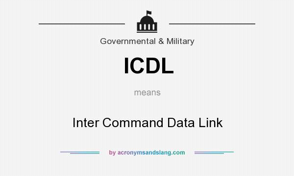 What does ICDL mean? It stands for Inter Command Data Link